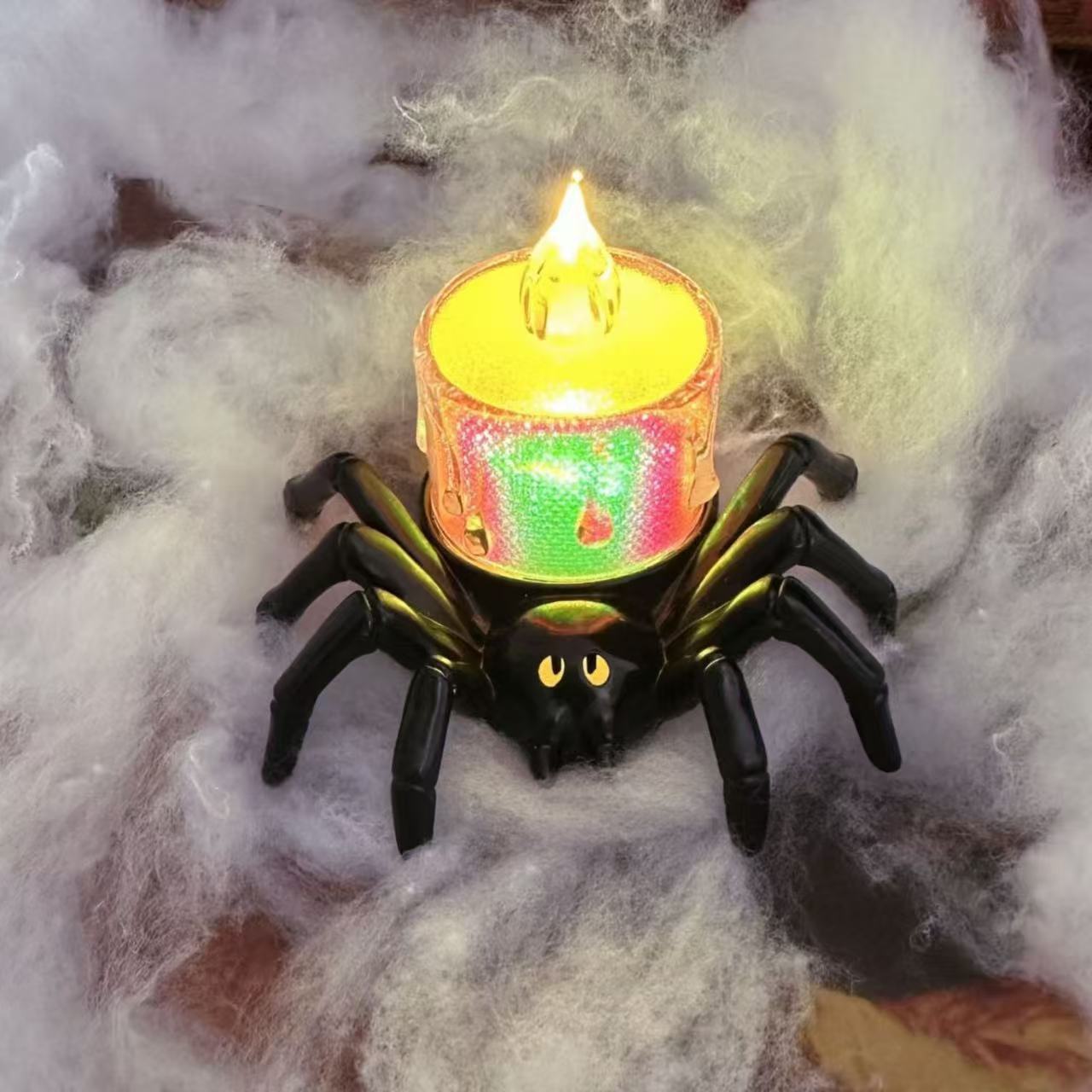 Halloween spider decoration with eyeball design
