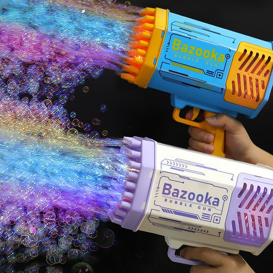 LED Lights on Kids Bubble Gun Machine