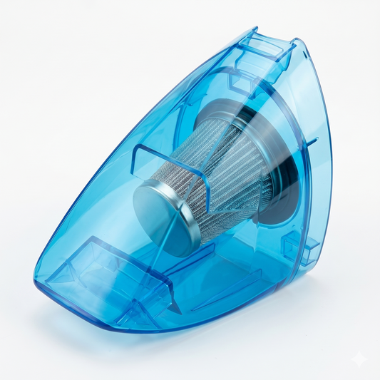 Compact car vacuum cleaner close-up