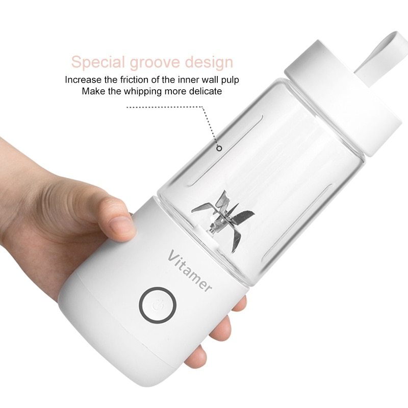 Portable Blender Juicer Bottle 350ml USB Rechargeable