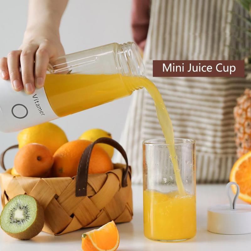 Portable Blender Juicer Bottle 350ml USB Rechargeable