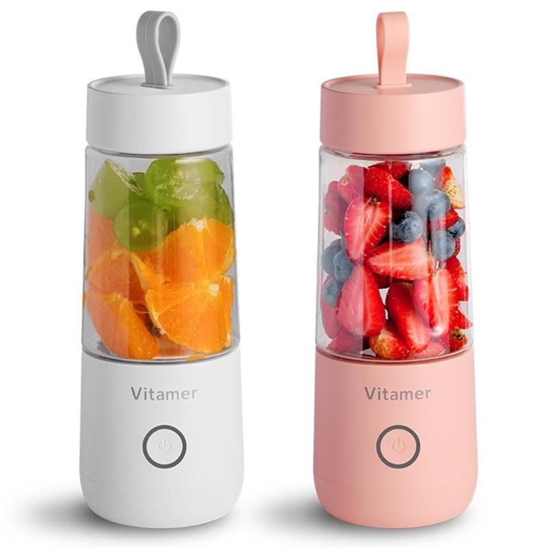 Portable Blender Juicer Bottle 350ml USB Rechargeable