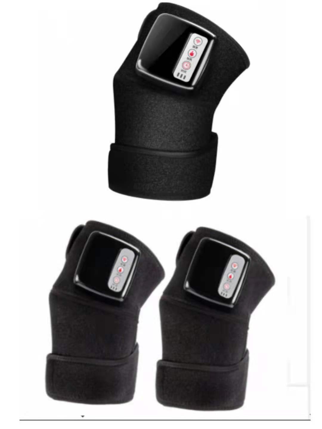 Infrared Heating Knee Massager wrap in use