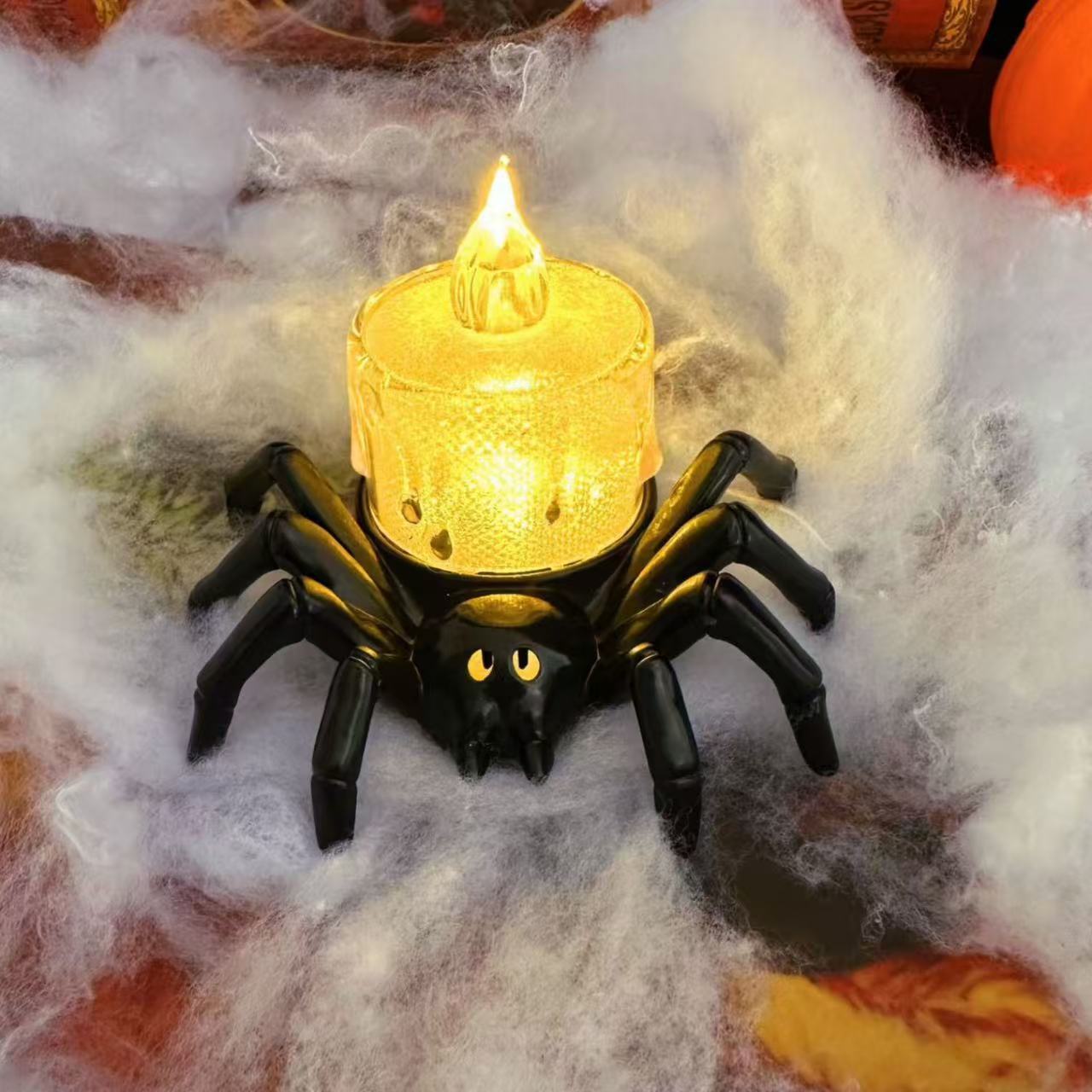 Halloween spider decoration with eyeball design