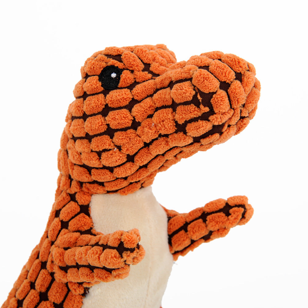 Interactive Dog Toy Dinosaur Plush for Large Dogs