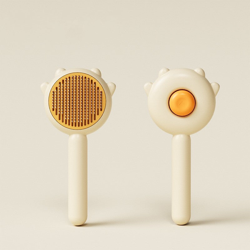 Green Pet Hair Removal Brush for Cats and Dogs