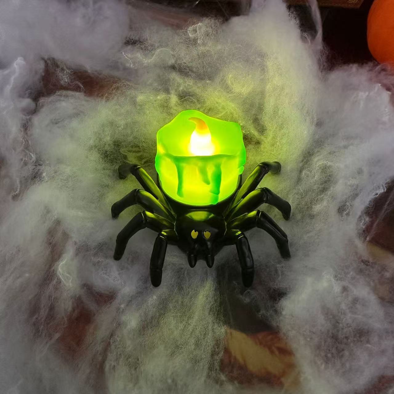 Halloween spider decoration with eyeball design