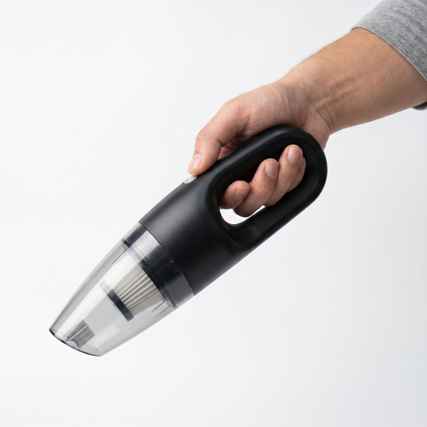 Car vacuum cleaner cleaning dashboard area