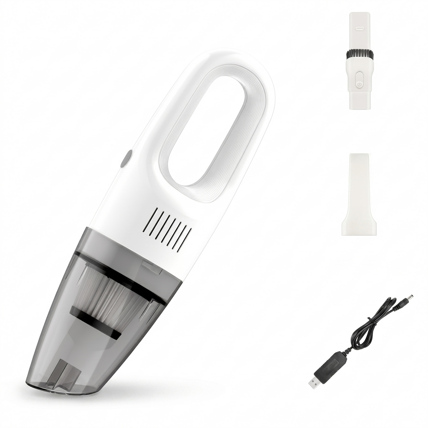 Cordless car vacuum cleaner white tool for cars