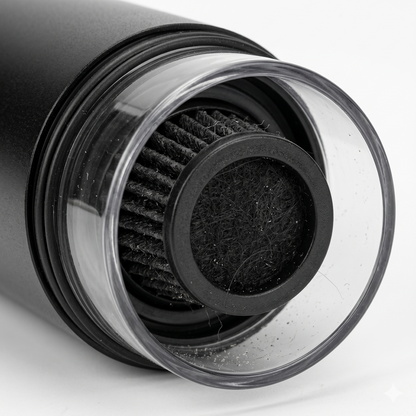 Small car vacuum cleaner cleaning interior spaces 