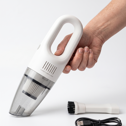 Portable car vacuum cleaner designed for dust and debris